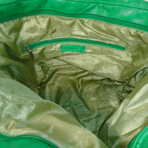 Emerald Green Quilted Shoulder Bag by Aldo Martin Tote Satchel Medium Size - Picture 9 of 9